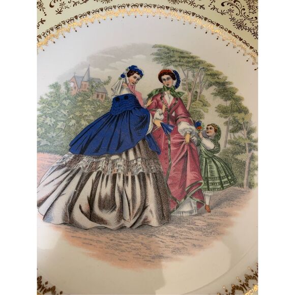 Plates Antique RARE FIND 23 Karat Imperial  Salem China Plates #collectors - Picture 9 of 11